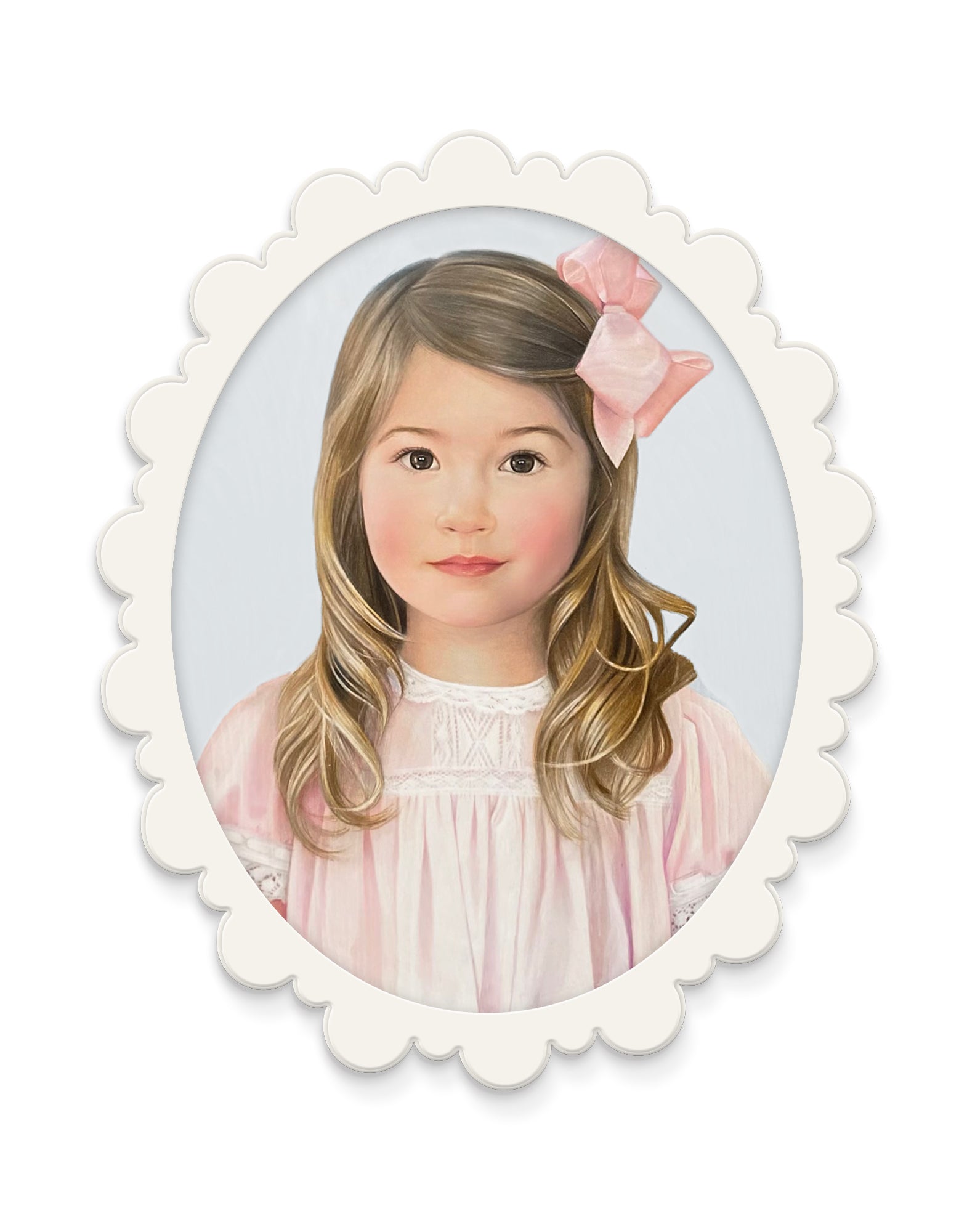 Fleur x Natalie Erwin Valmont Oval Portrait Wall Frame, 22" x 27.5"