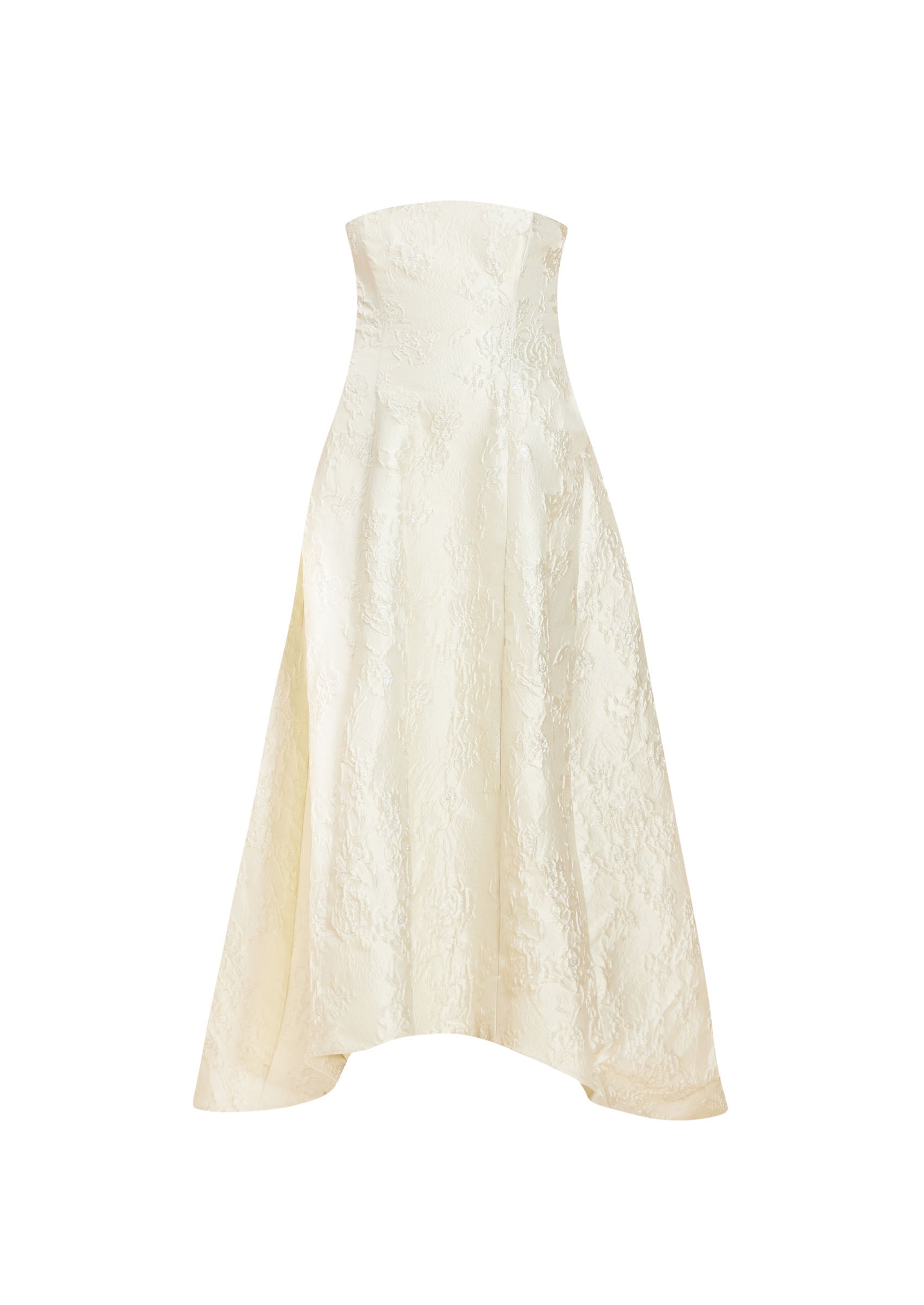 Genevieve Ball Gown in Ivory Metallic