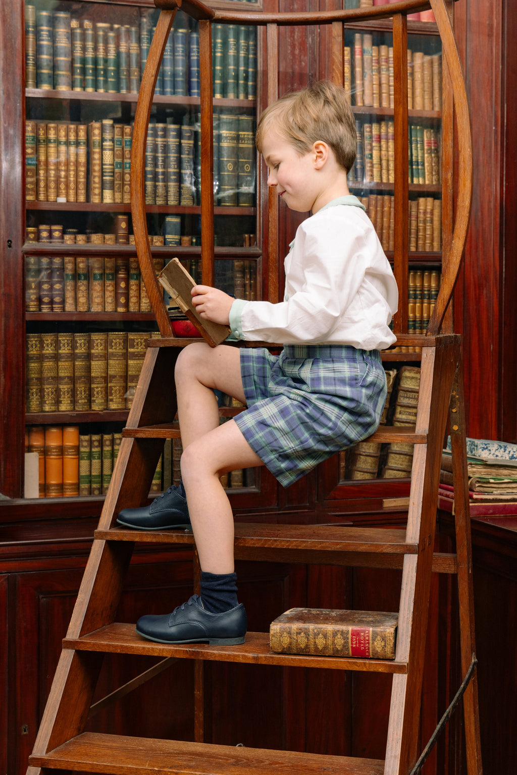 William Blue Tartan Dressy Set