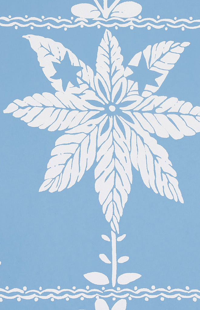 Georgia Wildflowers Wallpaper in Blue