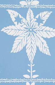 Georgia Wildflowers Wallpaper in Blue