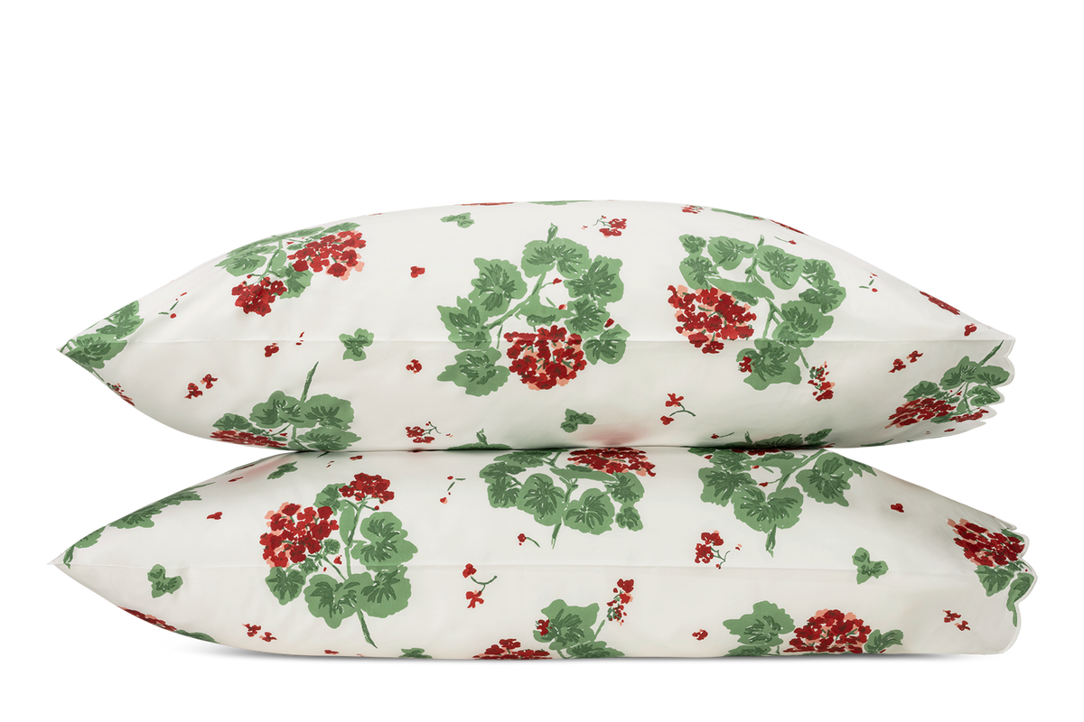 Geranium Pillowcase, Set of 2