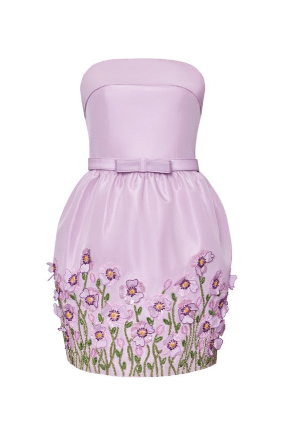 The Getty Dress in Pale Purple