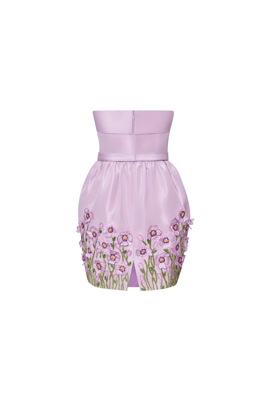 The Getty Dress in Pale Purple