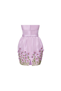 The Getty Dress in Pale Purple