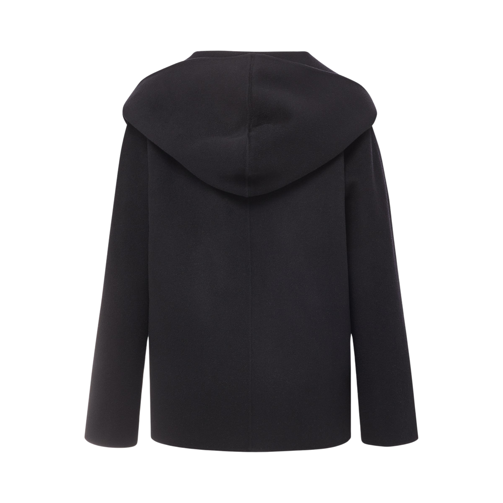 Gia Cashmere Coat in Black