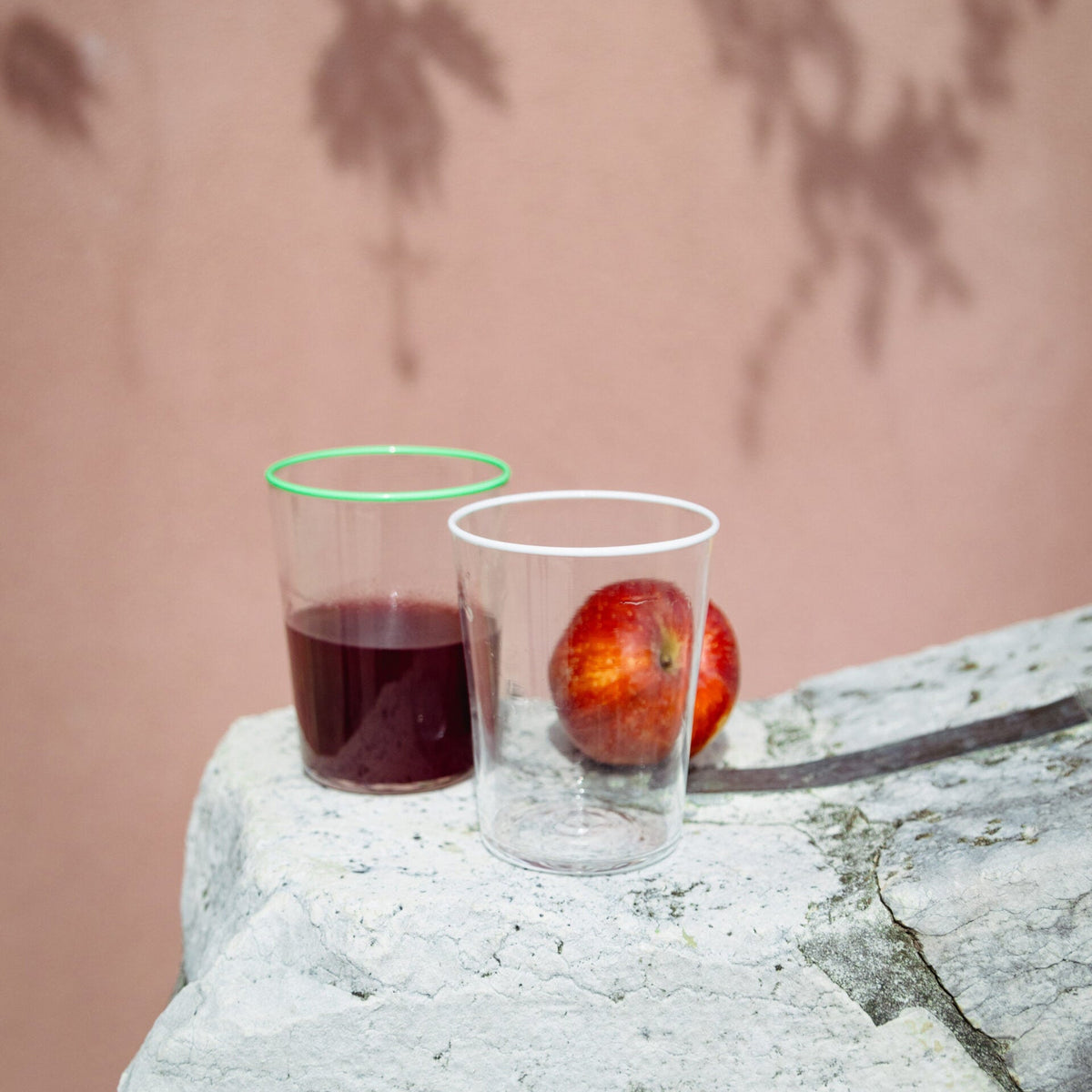 Summer Glasses in White, Set of 6