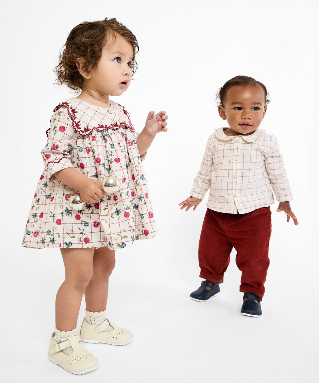 Gigi Baby Dress in Pomegranate Parade