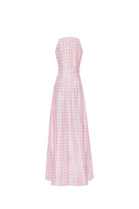 The Gigi Gown in Pink & White