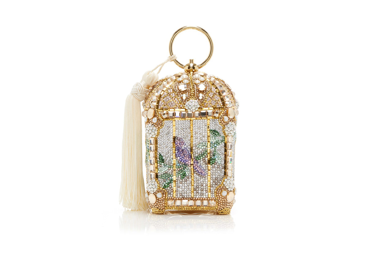 Bird Cage Clutch in Gilded
