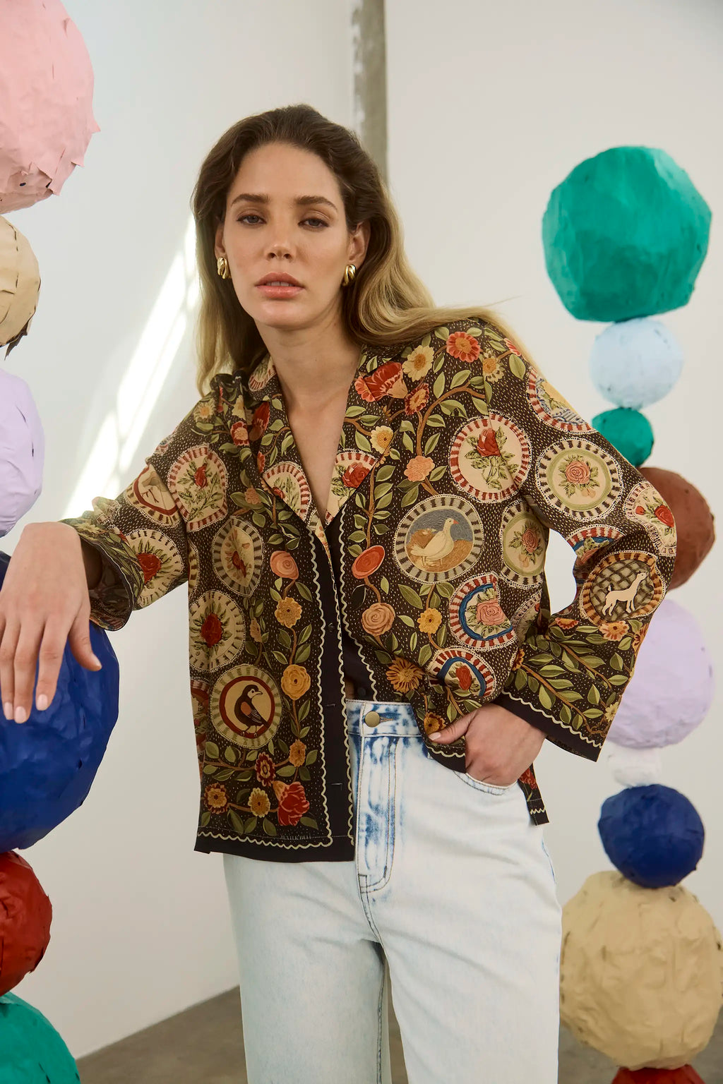 Gina Top in Found Heirloom