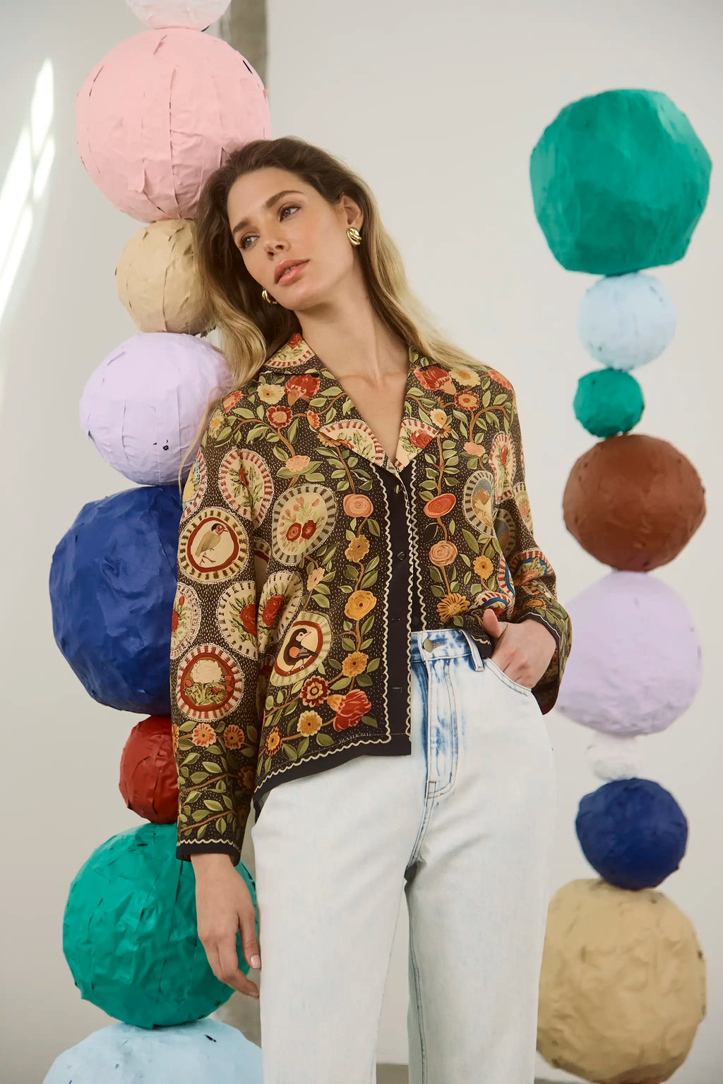 Gina Top in Found Heirloom