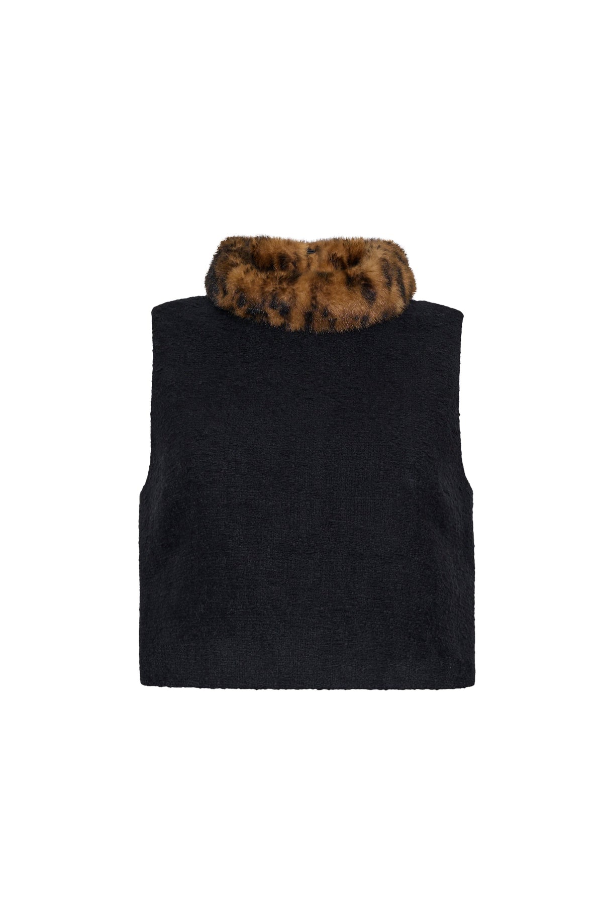 Gina Top in Cloud Tweed Black