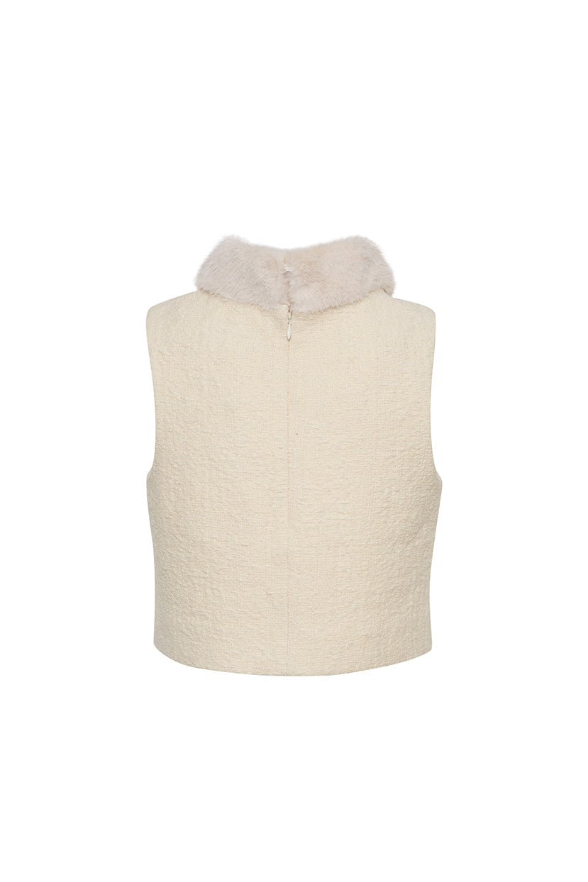 Gina Top in Cloud Tweed