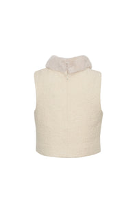 Gina Top in Cloud Tweed