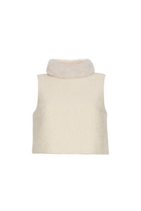 Gina Top in Cloud Tweed