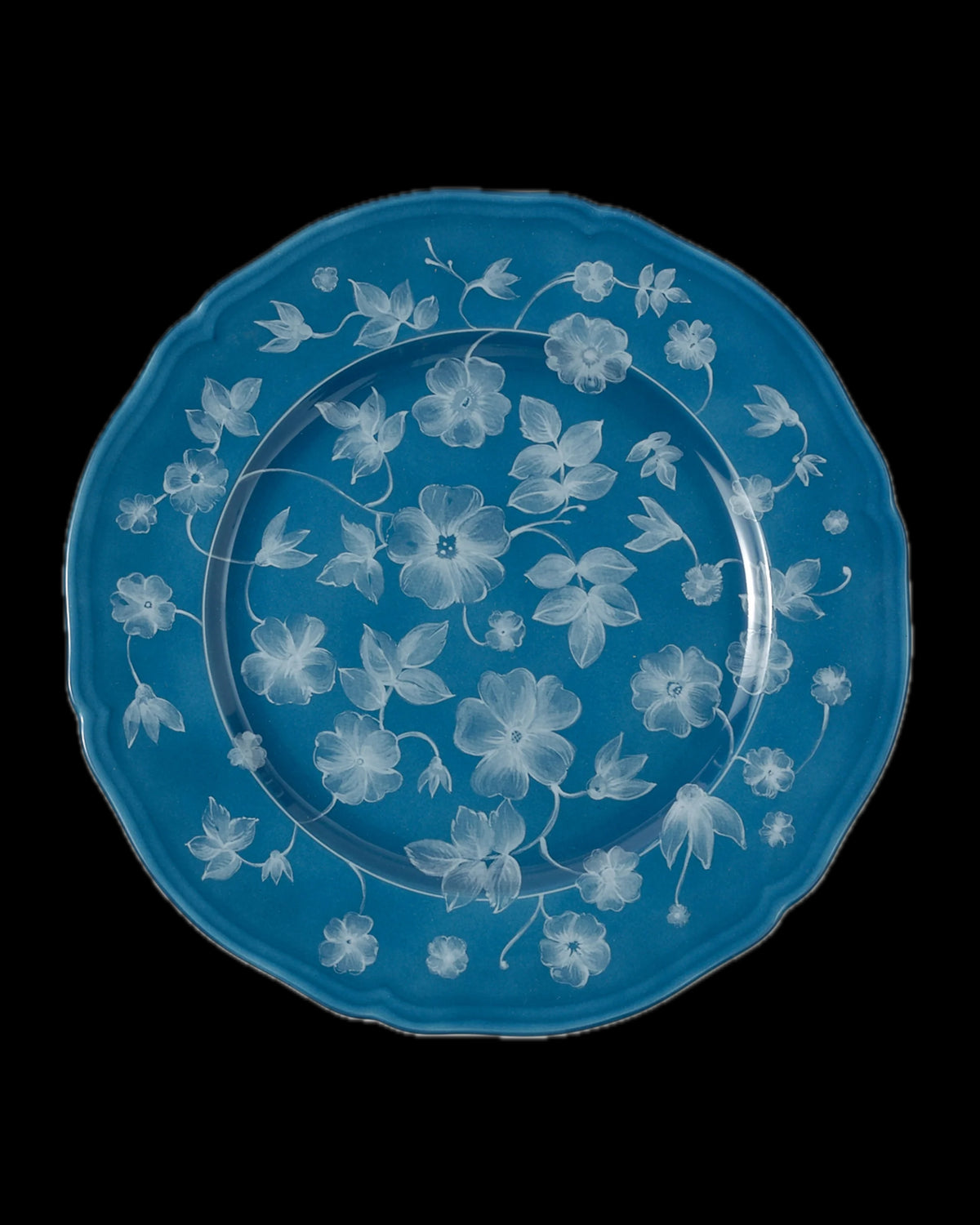 Floral Charger Petrol by Ginori 1735