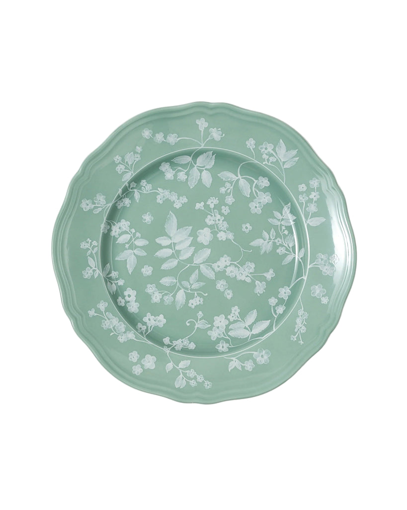 Floral Dinner Plate Sage by Ginori 1735