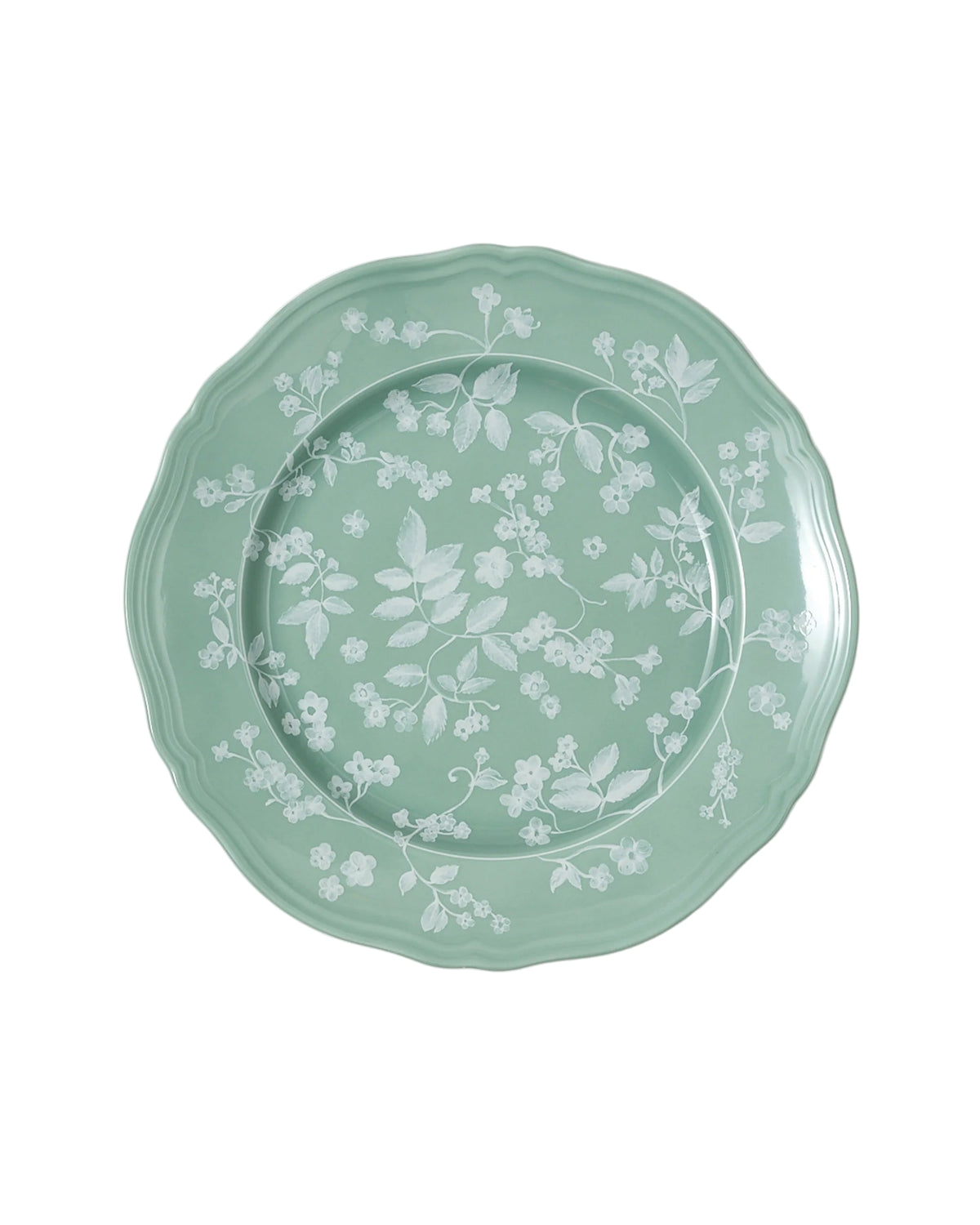 Floral Dinner Plate Sage by Ginori 1735