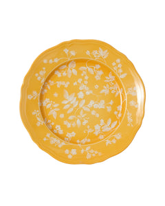 Floral Dinner Plate Yellow by Ginori 1735