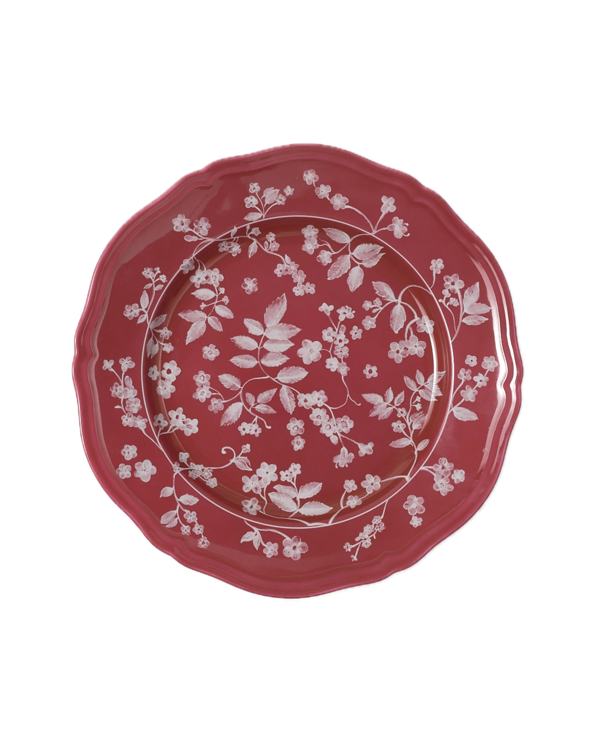Floral Dinner Plate Magenta by Ginori 1735
