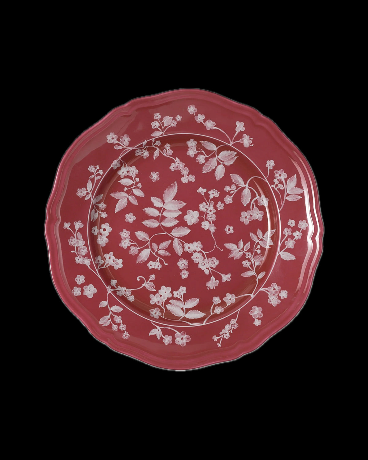 Floral Dinner Plate Magenta by Ginori 1735