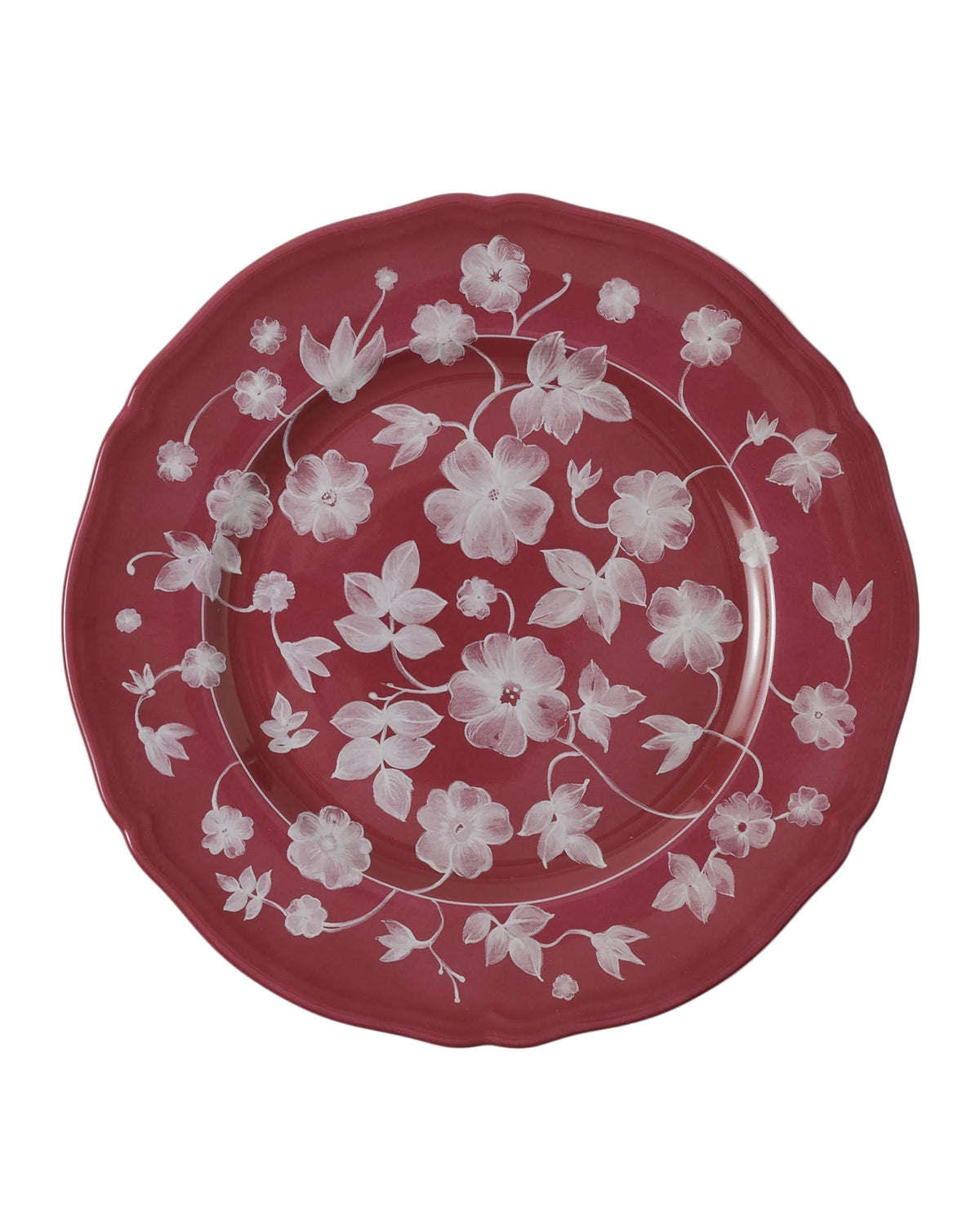 Floral Charger Magenta by Ginori 1735