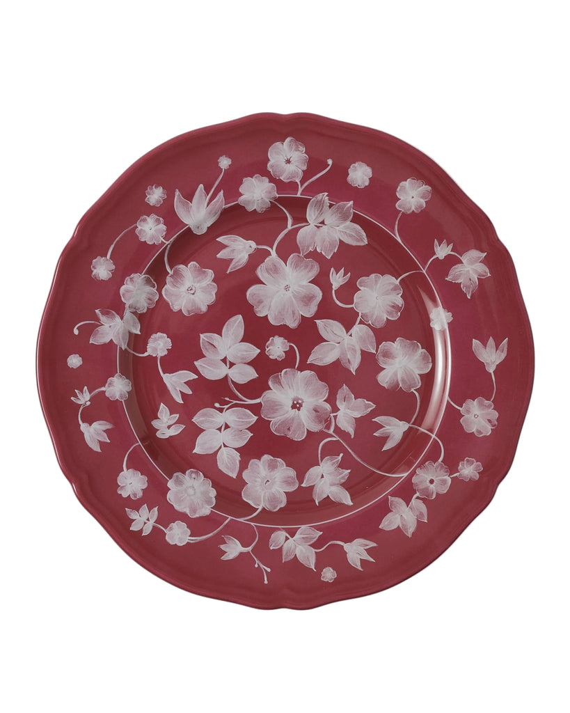 Floral Charger Magenta by Ginori 1735