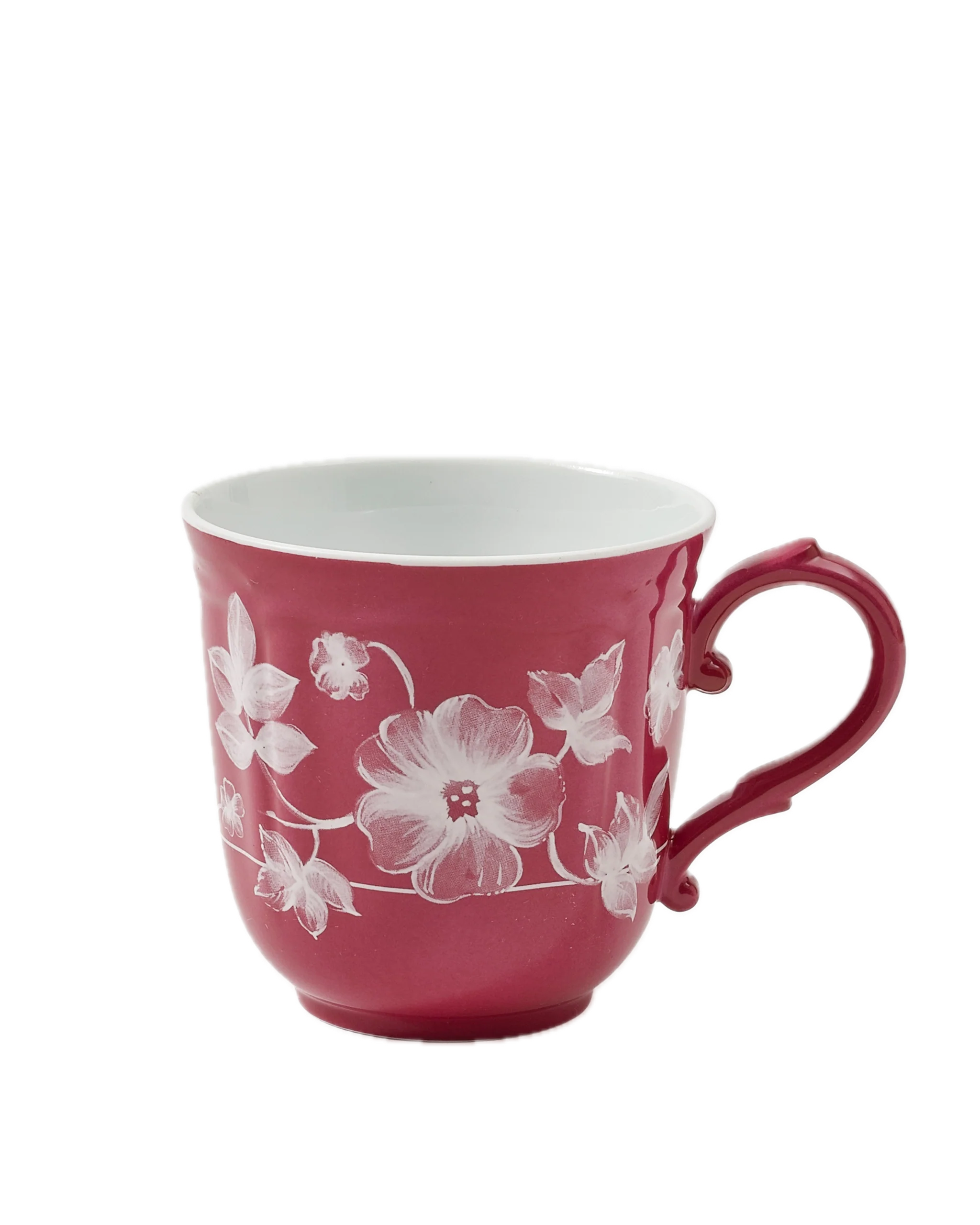 Floral Mug Magenta by Ginori 1735