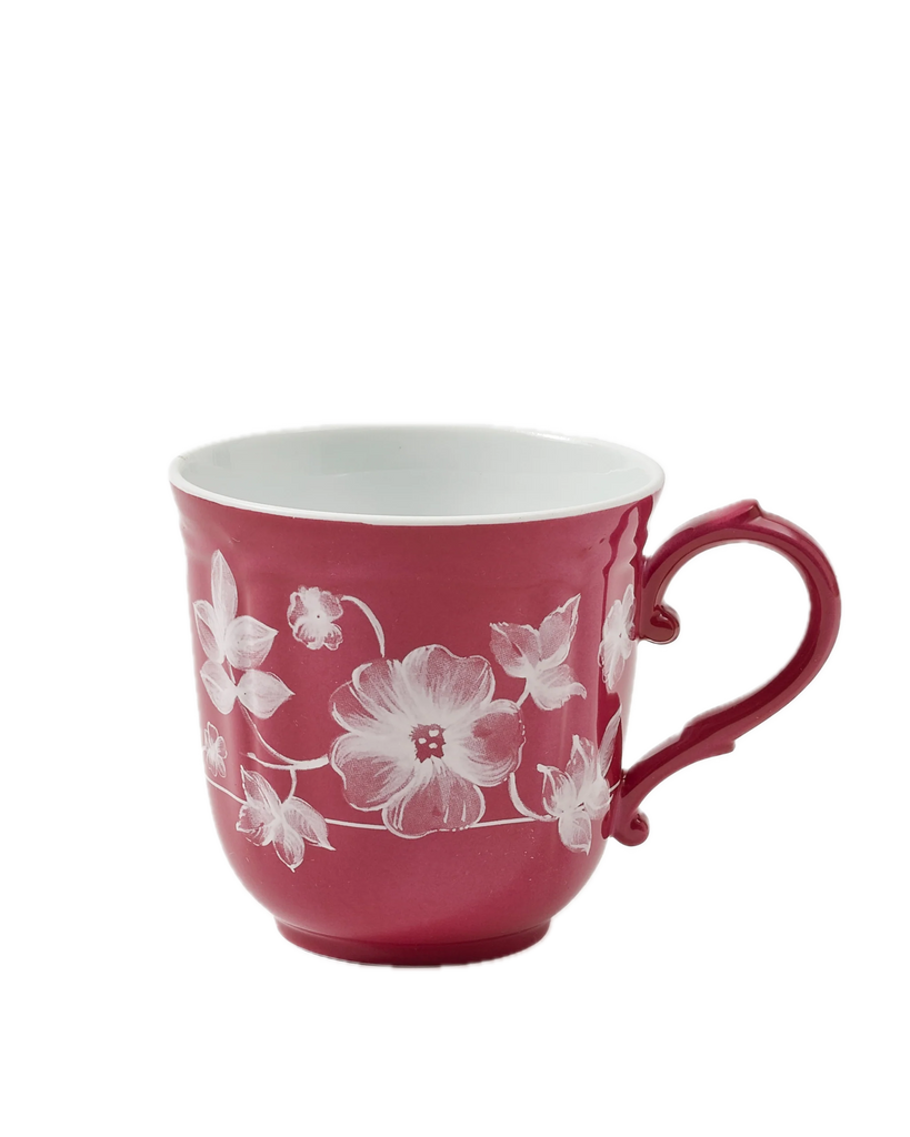 Floral Mug Magenta by Ginori 1735
