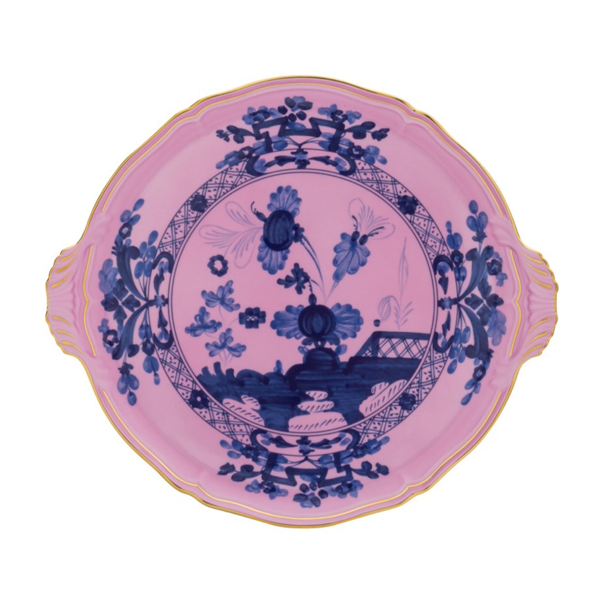 Oriente Italiano Round Cake Plate in Azalea