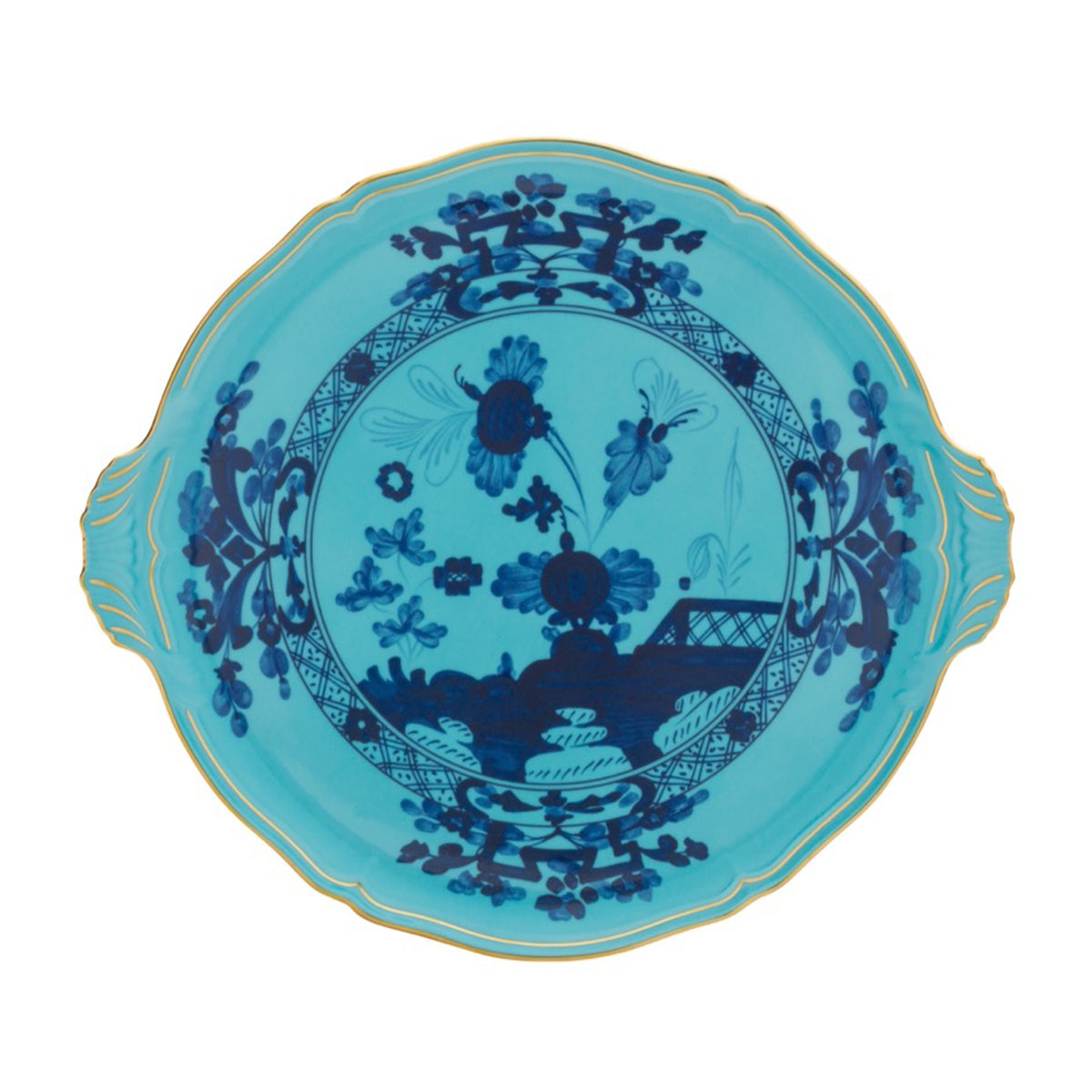 Oriente Italiano Round Cake Plate in Iris