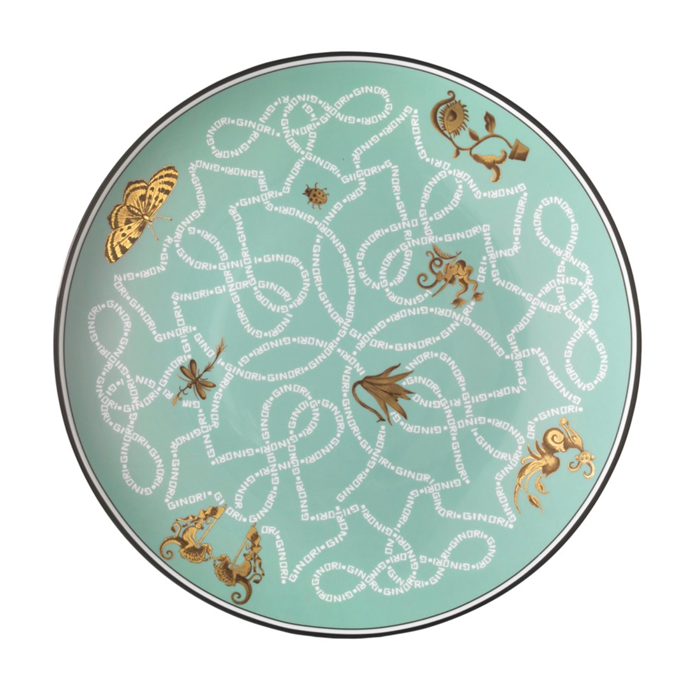 Arcadia Charger Plate in Aquamarine