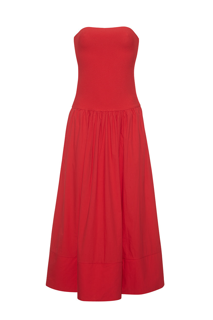 Glasbury Dress in Watermelon