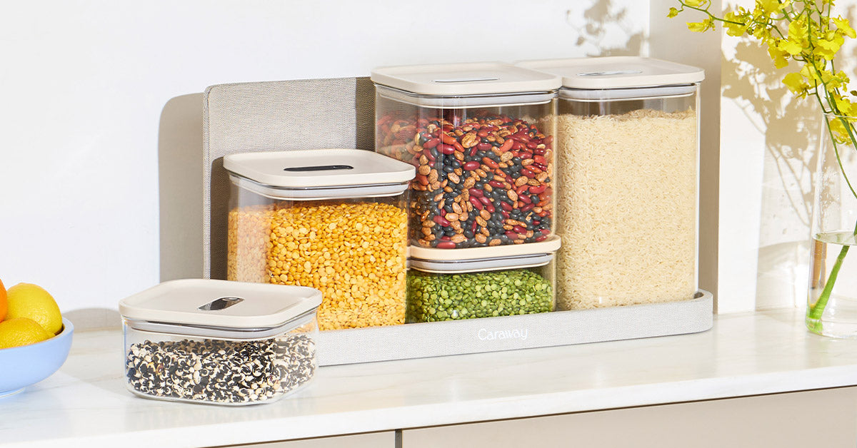14-pc Glass Airtight Container Set. BPA-Free, Dry Food Storage for Pantry & Home