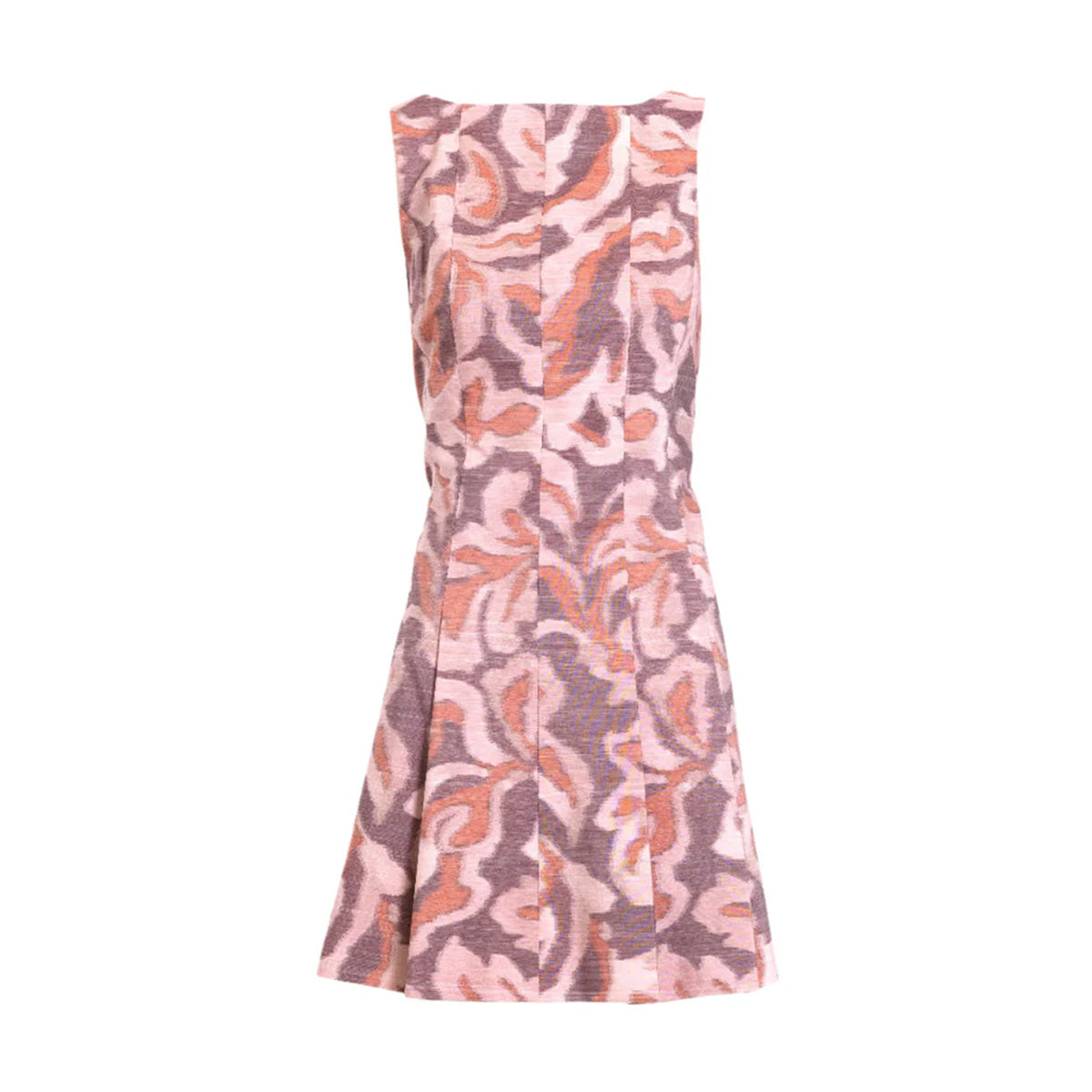 Glenda Dress in Mahogany & Sugarcane Multi