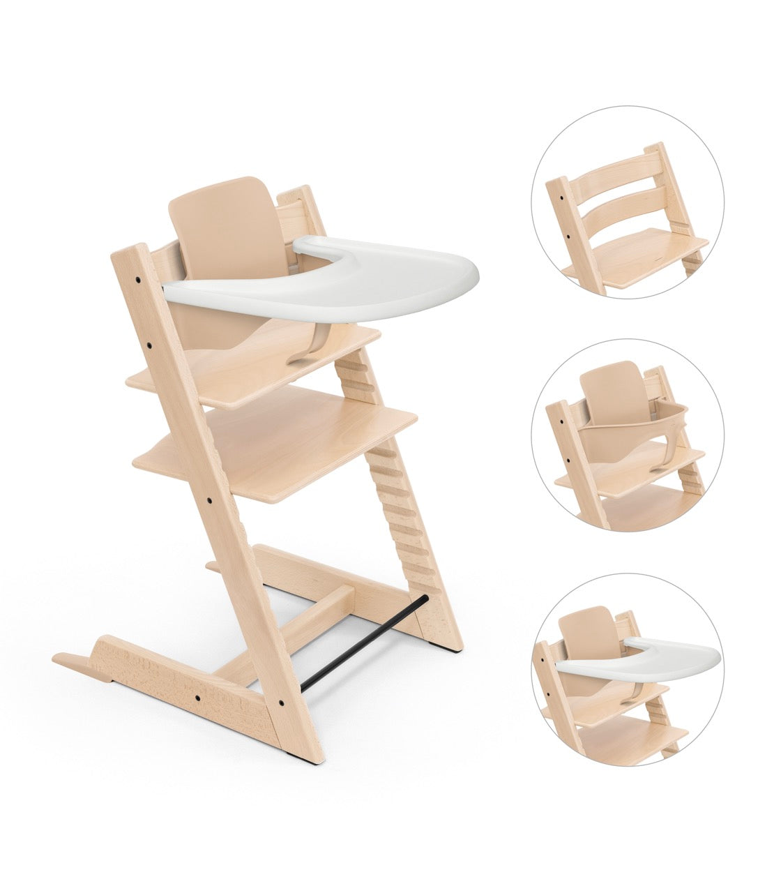 Tripp Trapp® Natural with Newborn in Natural