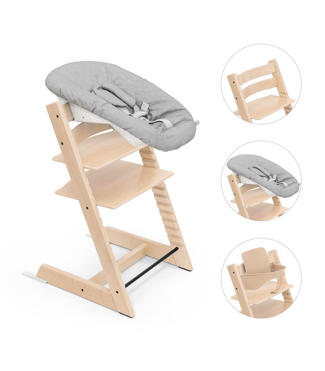 Tripp Trapp® Natural with Newborn in Natural