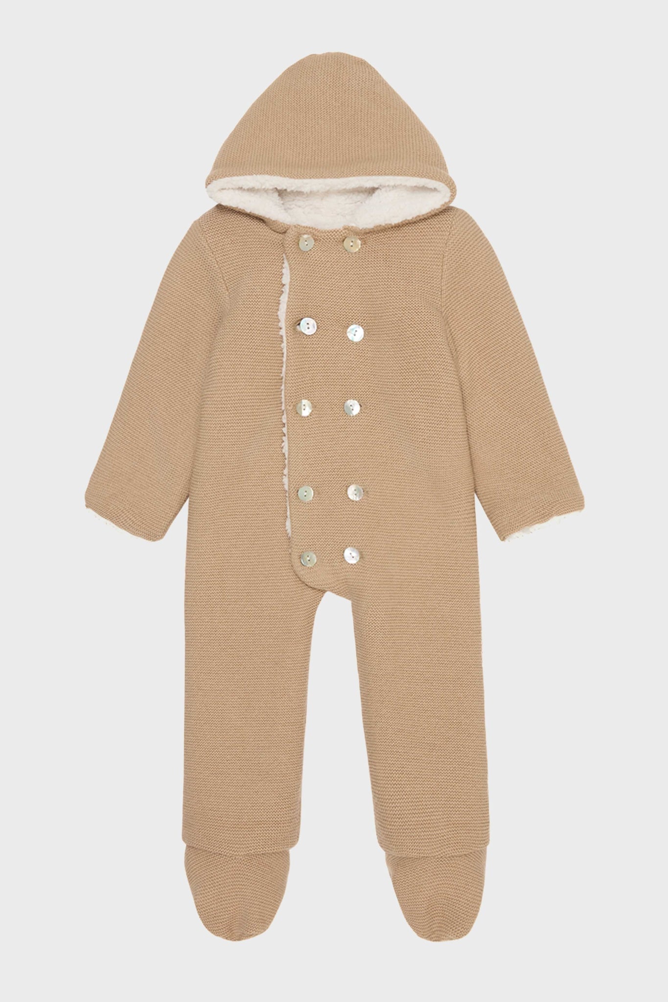 Camel Alejo Merino Baby Snowsuit - in 12 month size