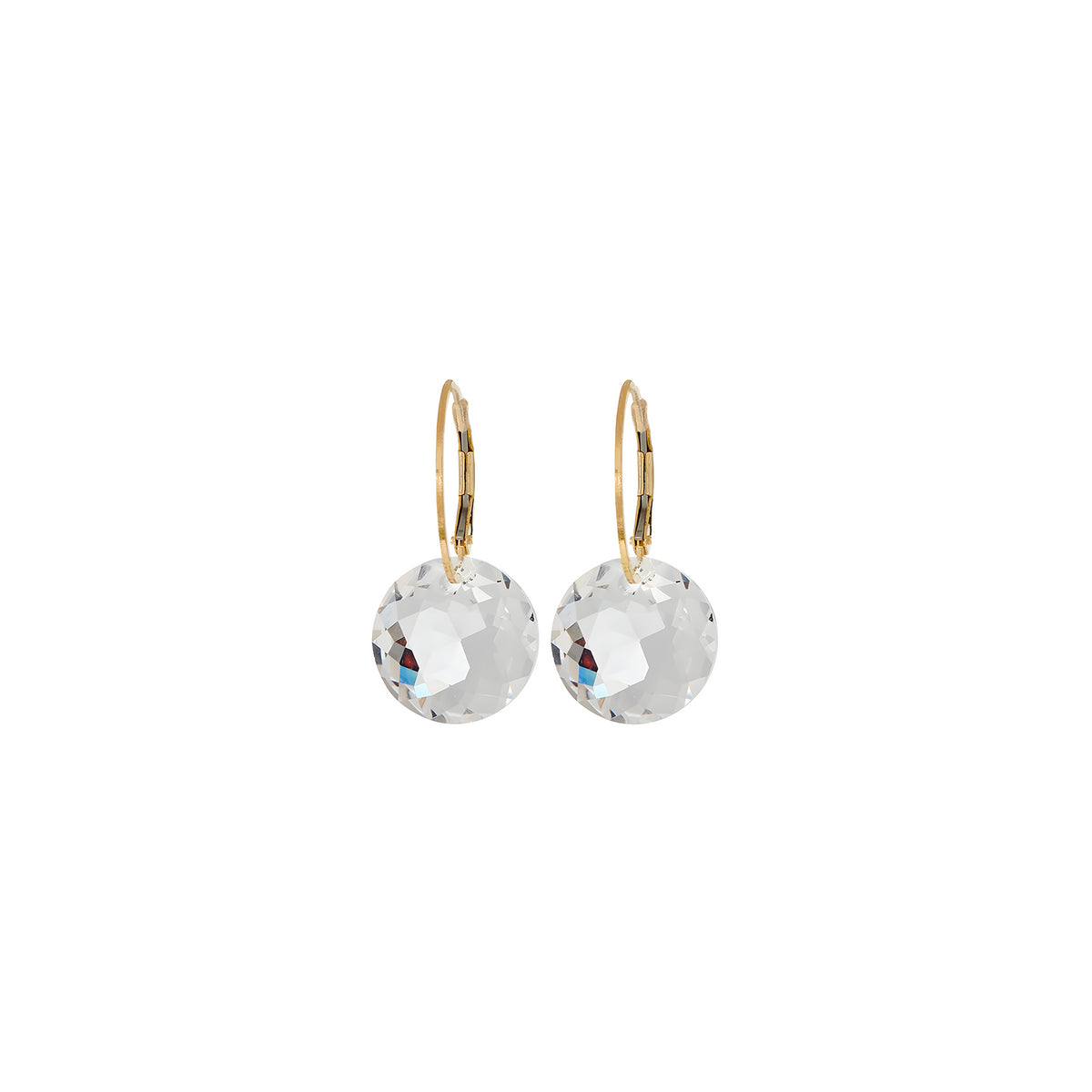 Gold Drop Gem Earring