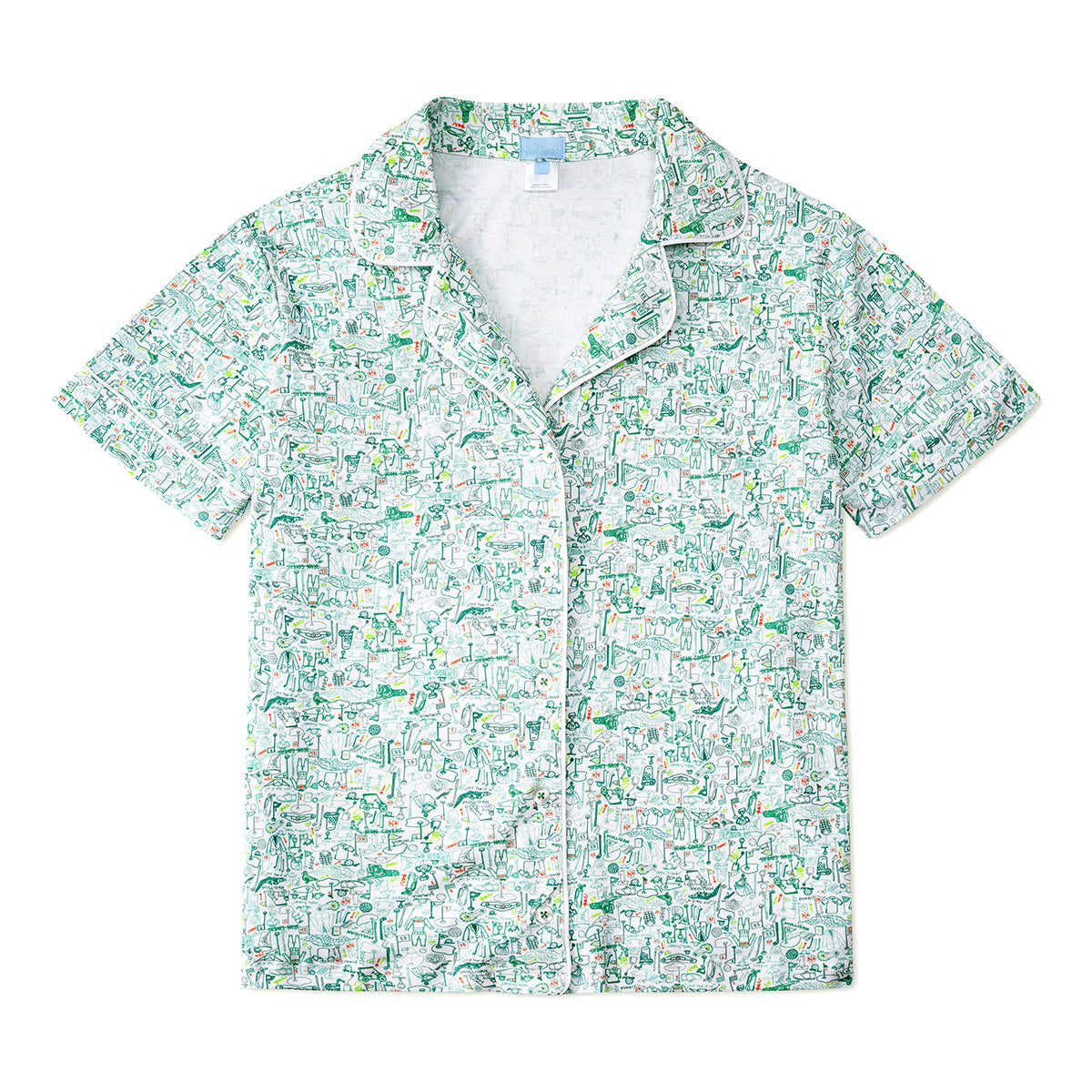 Joy Street Women's Golf Pajama Short Set, green