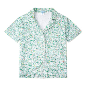 Joy Street Women's Golf Pajama Short Set, green