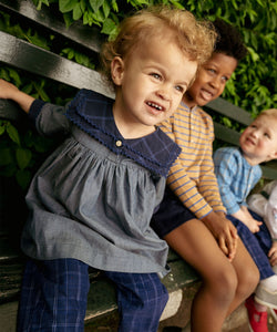 Grace Baby Dress in Denim