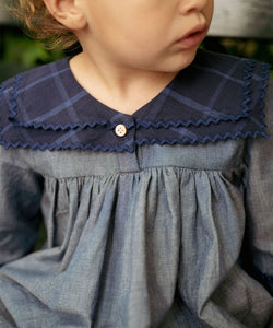 Grace Baby Dress in Denim