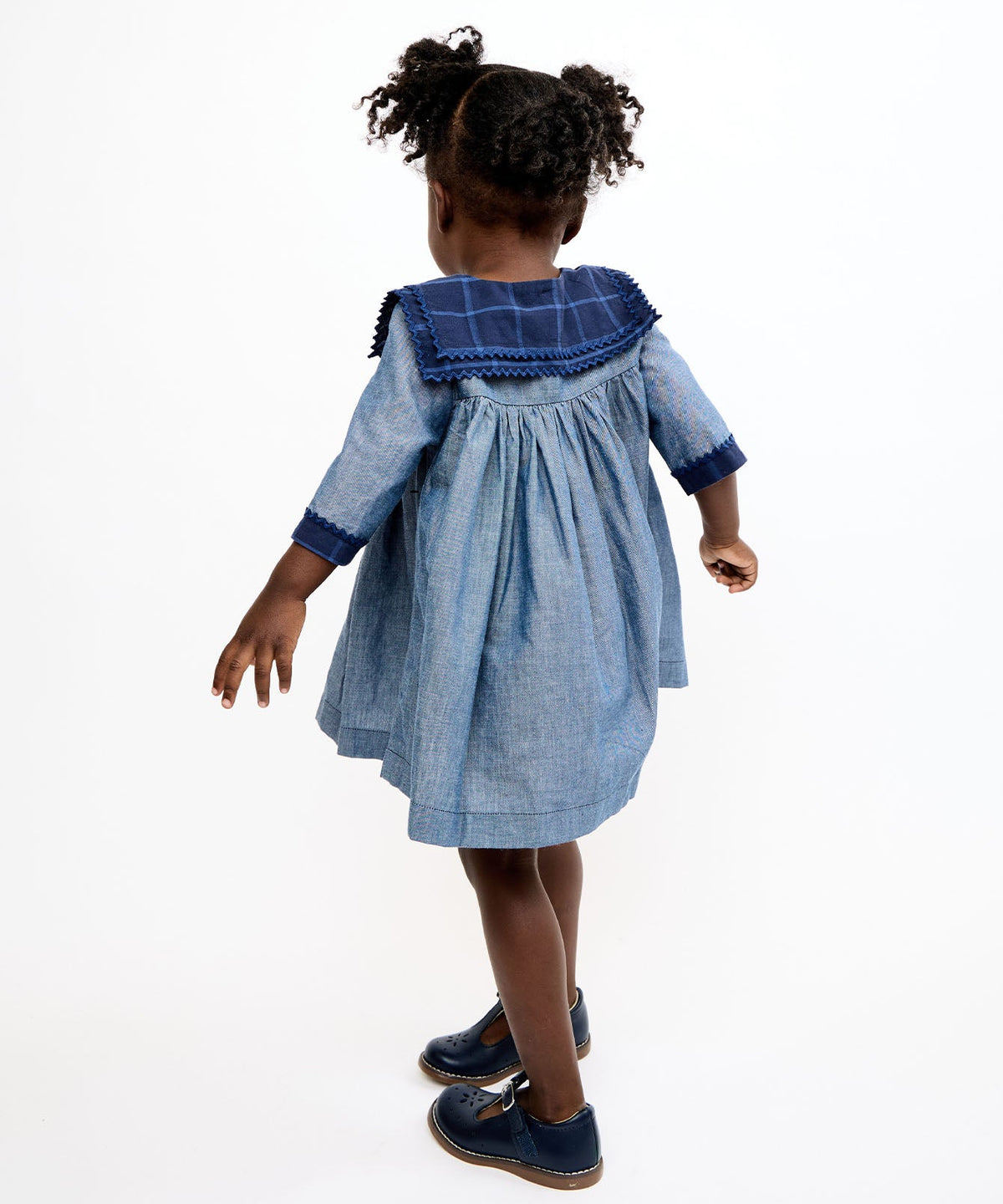 Grace Baby Dress in Denim