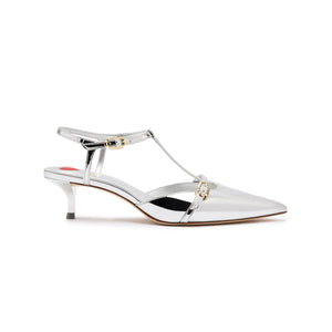 Grace Pump In Silver Specchio