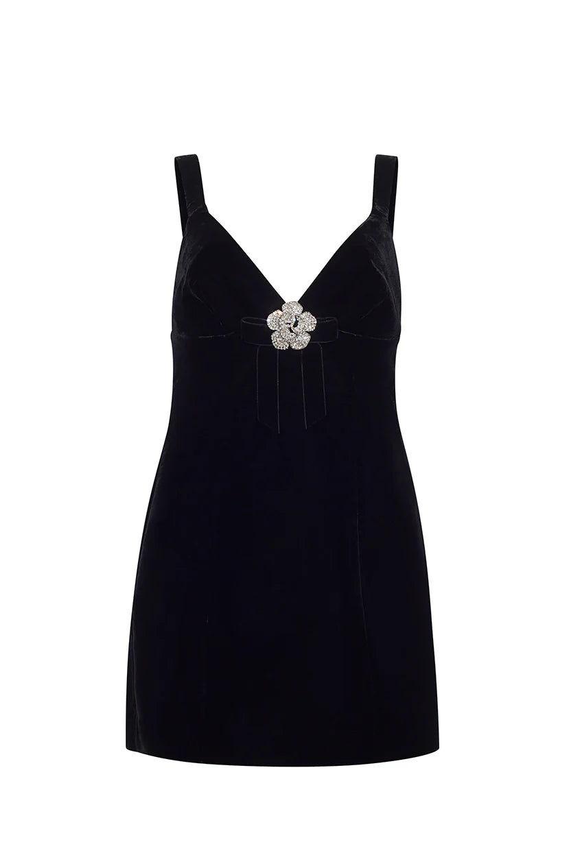 Gracie Mini in Black Lux Velvet