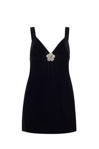 Gracie Mini in Black Lux Velvet