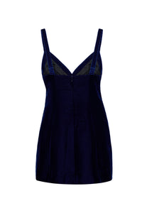 Gracie Dress in Sapphire Lux Velvet