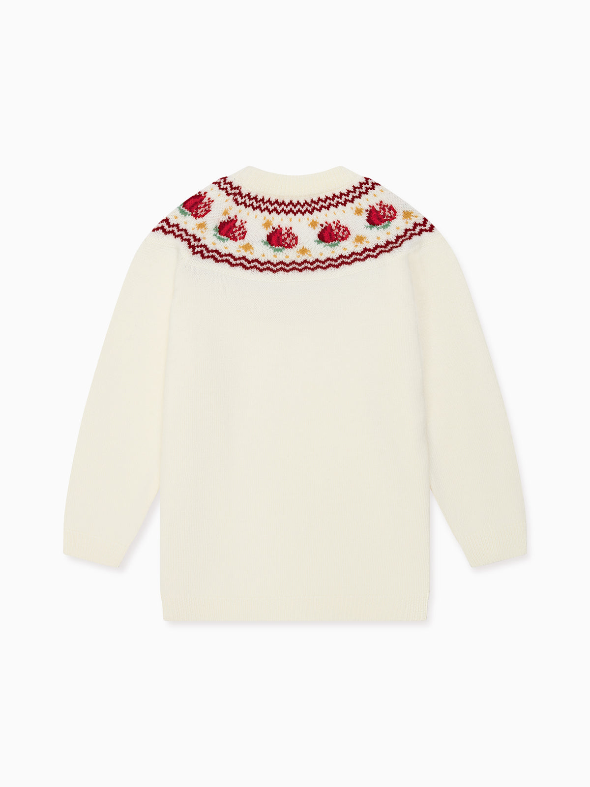 Ivory Grenada Merino Fair Isle Girl Sweater